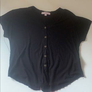black button up shirt